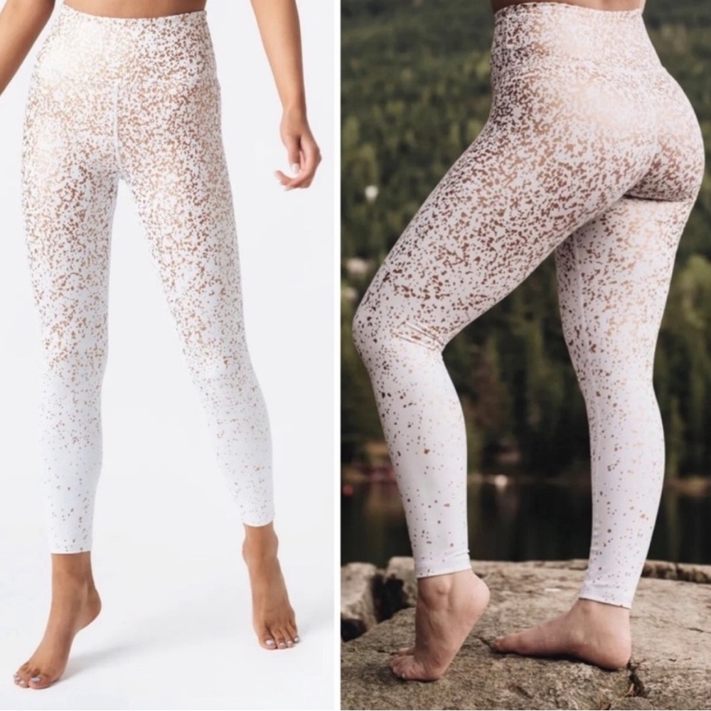 ZYIA Stay Gold Light n Tight White Leggings